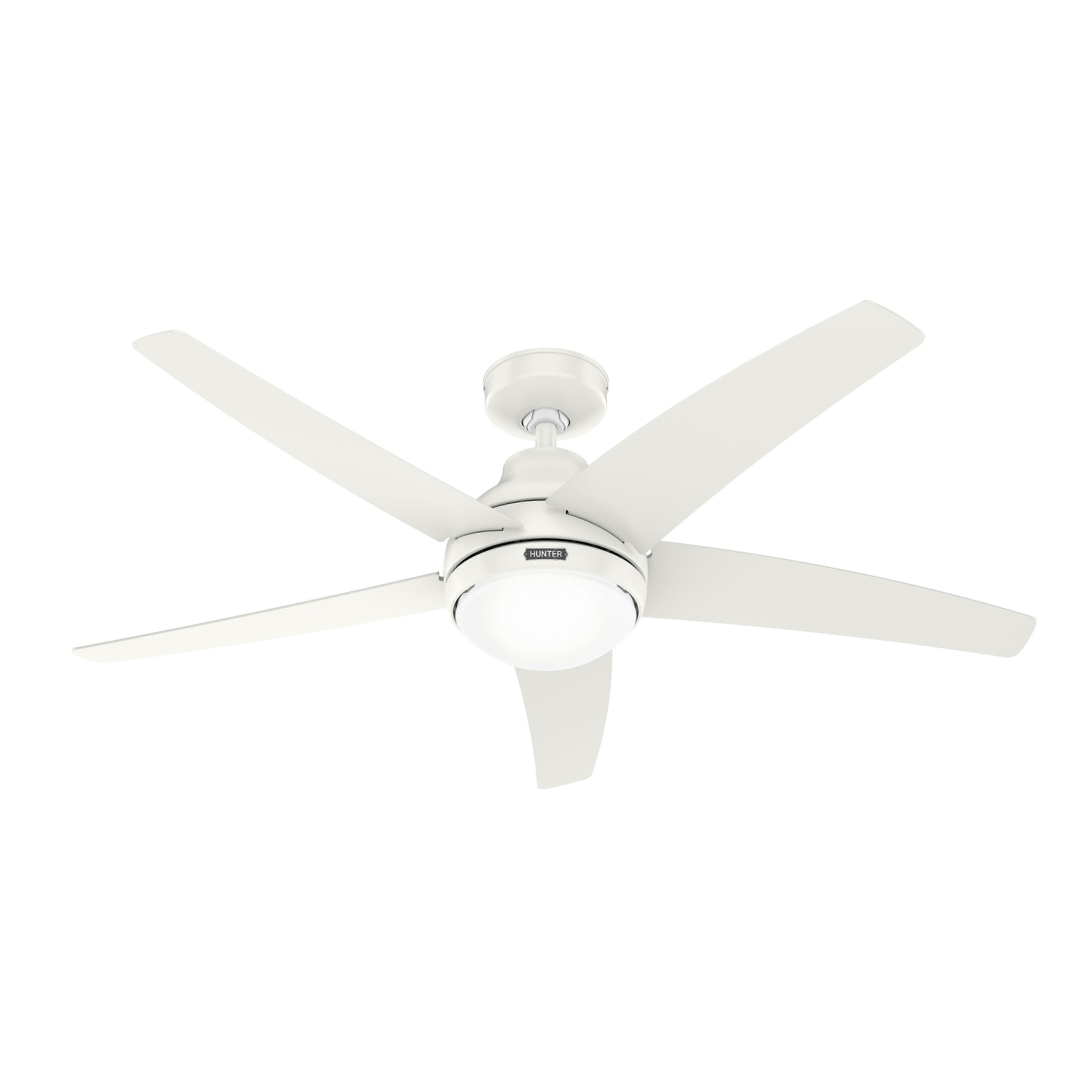 Ventilatore da soffitto Bernard White con luce e telecomando