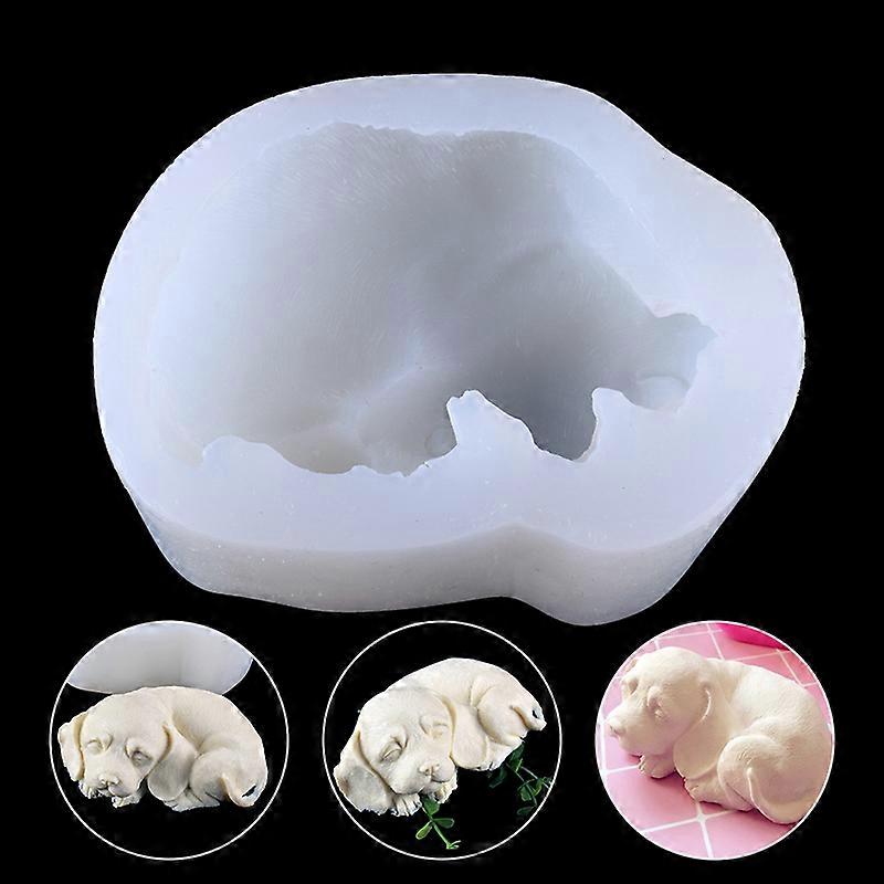 3D Dog Silicone Candle Molds Non-stick and Easily Operation Cake Mold