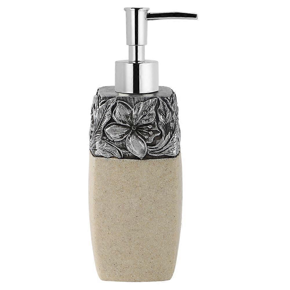 400 ml dekoracyjny dozownik balsamu mydlanego w płynie z żywicy pojemnik na butelkę z pompką do łazienki (żółty)