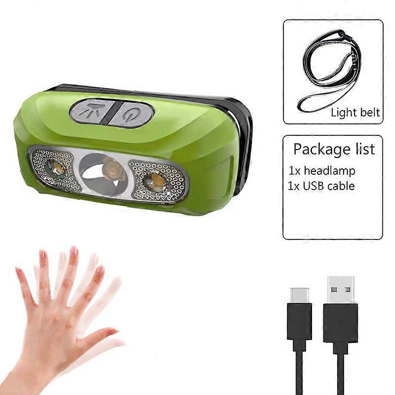 Sensor injusto Mini aste Sauna Light, Lanterna USB, COB LED Farol, Tocha, Lanterna frontal, Pesca, Camping