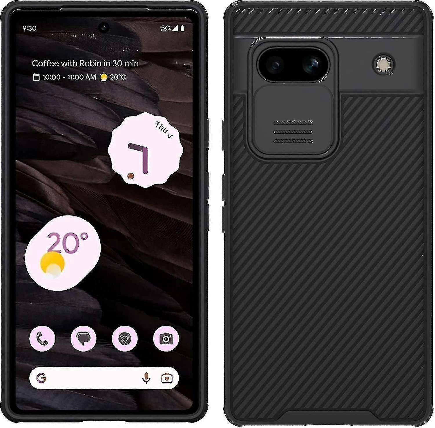 Non-slip Slim Protective Case For Google Pixel 7a With Slide Case Camera Lens Protection