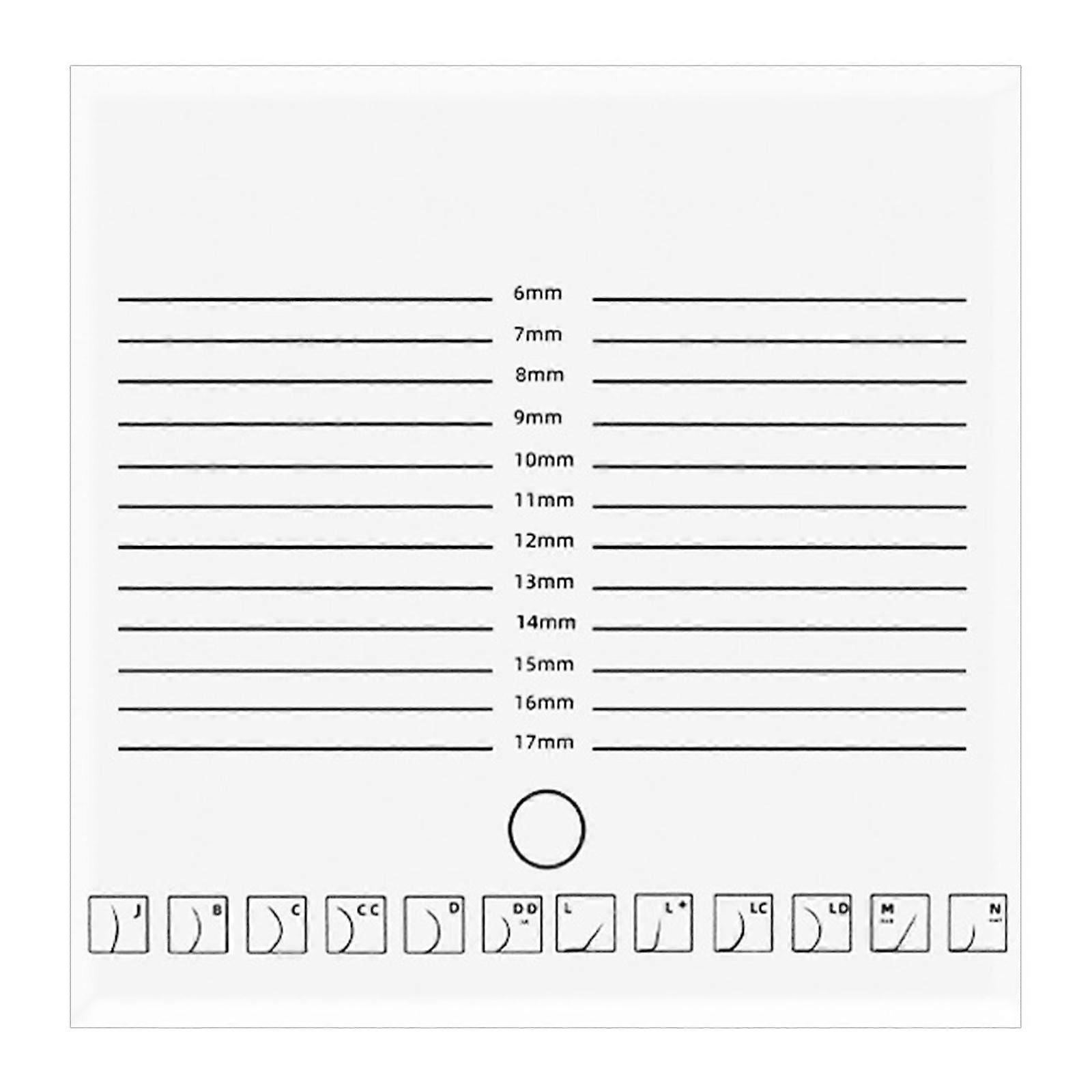 Eyelash Acrylic Pallet False Lash Tray Makeup Eyelash Tools White Single Row