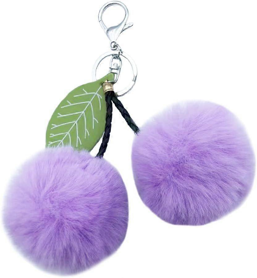 SDIGV Pom Pom Keychain Artificial Fur Ball Keychains Fluffy Tote Pendant Car Bag Charm
