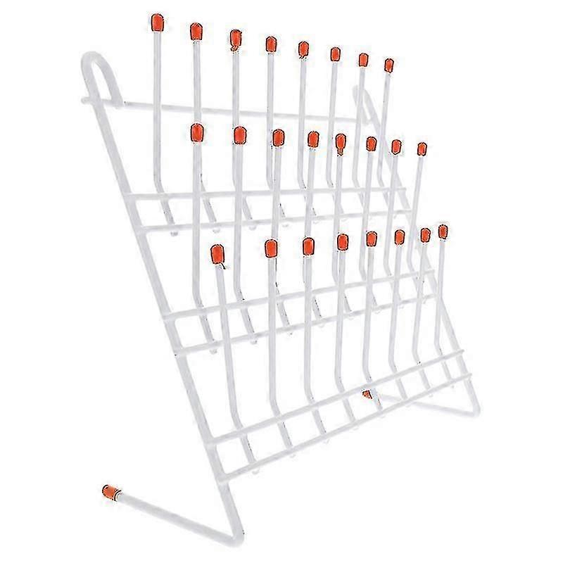 Lab Drying Rack 24 Pegs Lab Glassware Rack Wire Glassware Drying Rack Wall Mount/ Lab Glass Drying