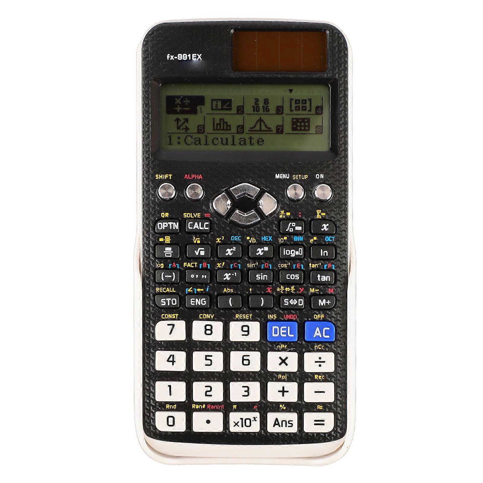 Scientific Programmable Large Screen Clear Buttons Multifunction Function Calculator with Sliding Cover for Students