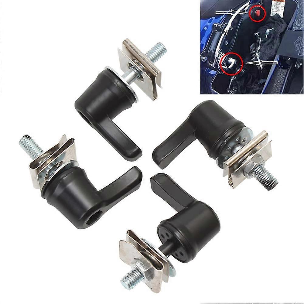 Motorcycle Saddlebag Lever Lock Fastener Bolt Mounting Nut Kits for Harley Davidson 2001 Black Compatible Accessories