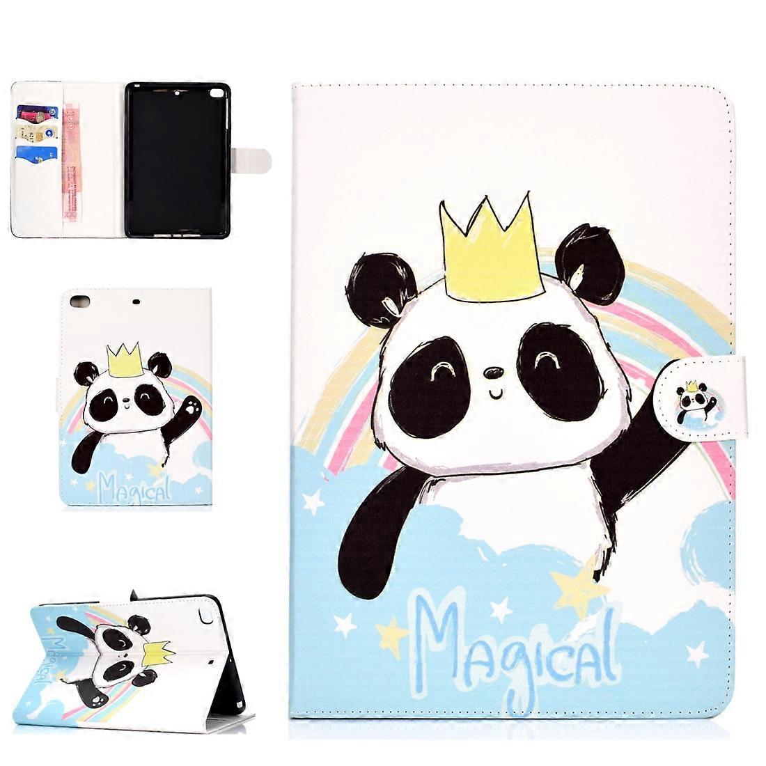 Colored Pattern Drawing Horizontal Flip PU Leather Case with Three-folding Holder & Sleep / Wake-up Function For Mini 1 / 2 / 3 / 4