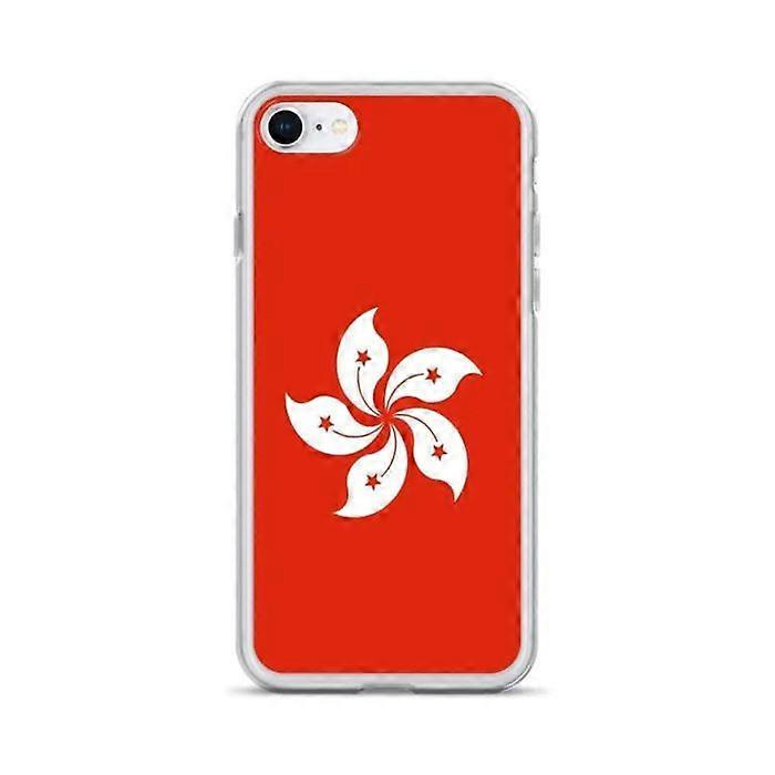 iPhone 8 Case - Hong Kong Flag - Soft Silicone - Full Protection - Lightweight - Durable