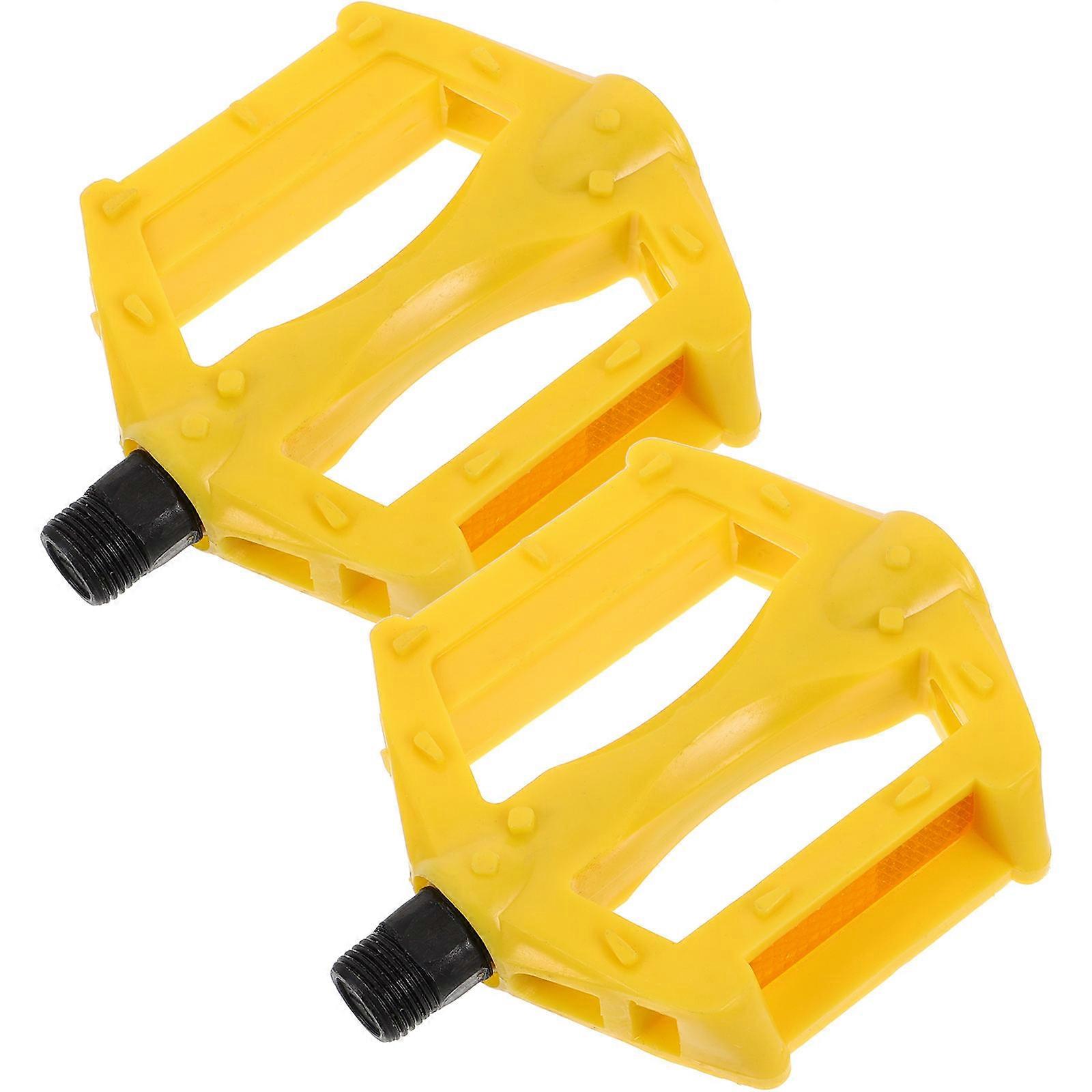 Skid Bicycle Pedals – Durable, Lightweight Road Bike Pedals for Boys, Central Axle Stability, Versatile for Various Terrains