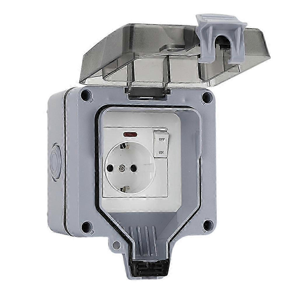 IP66 16A Rainproof Charging Socket EU Plug hwy