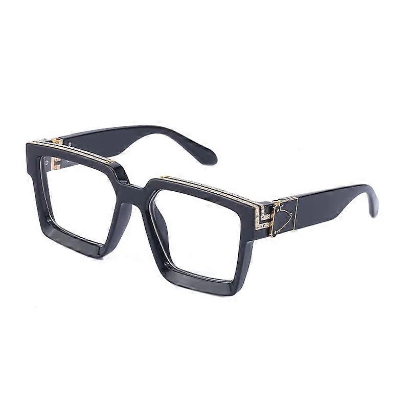 Luxury Eyewear Unisex Designer Square Sunglasses UV 400 Protection Thick Frame