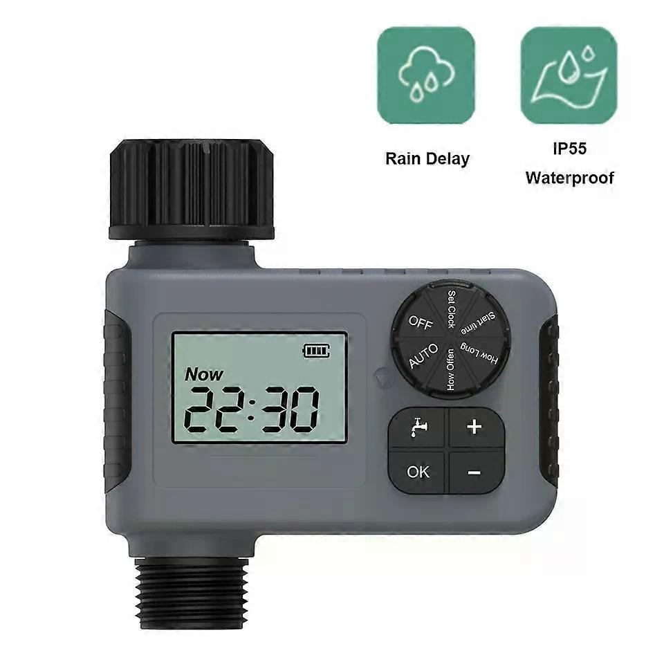 Water Timer Programmable Sprinkler Timer for Garden Hose Outdoor Hose Timer with Rain Delay/Manual Watering System