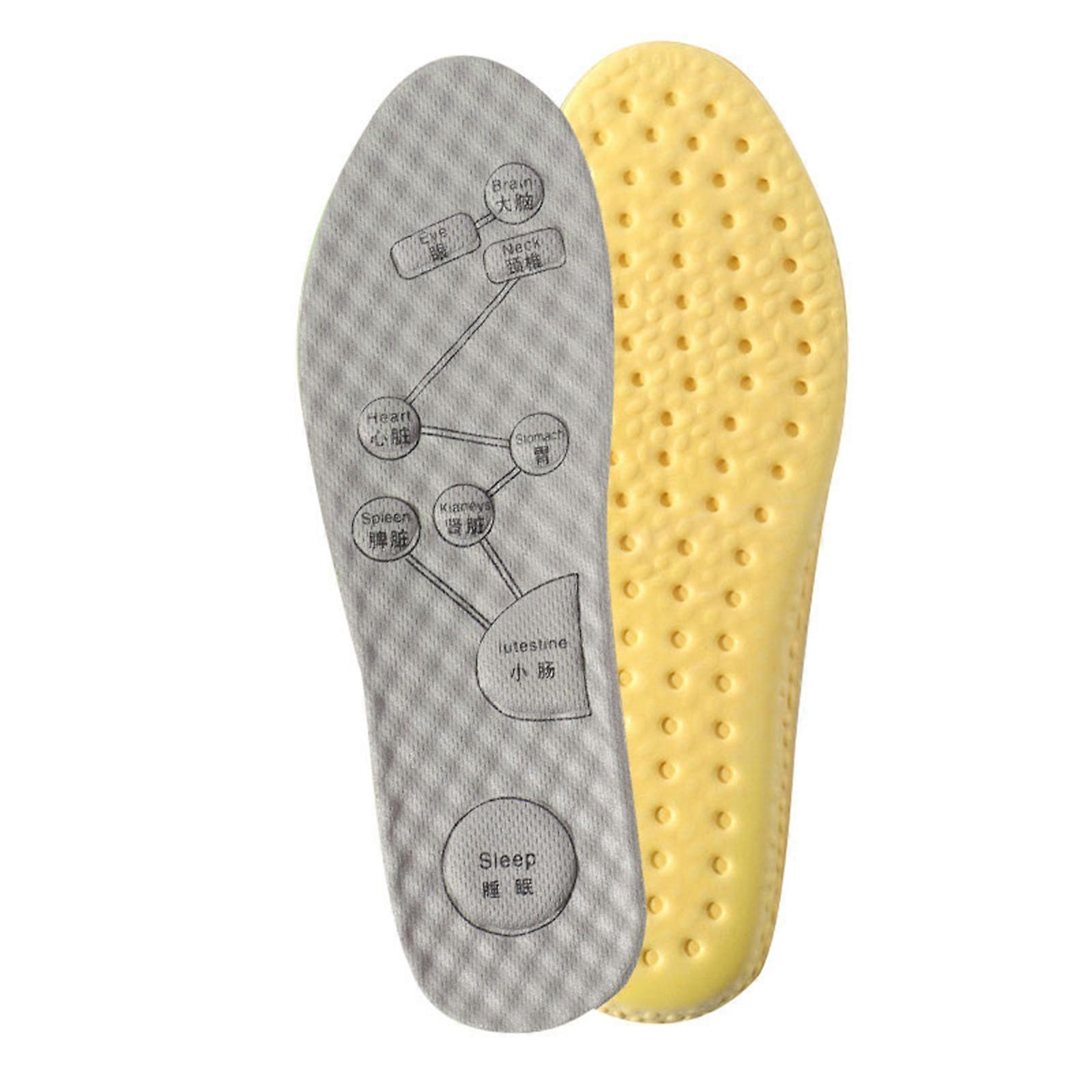 Orthopedic Memory Foam Sport Insoles For Shoes Sole Cushion Running Comfortable and breathable Deodorization Soft Pad Gray