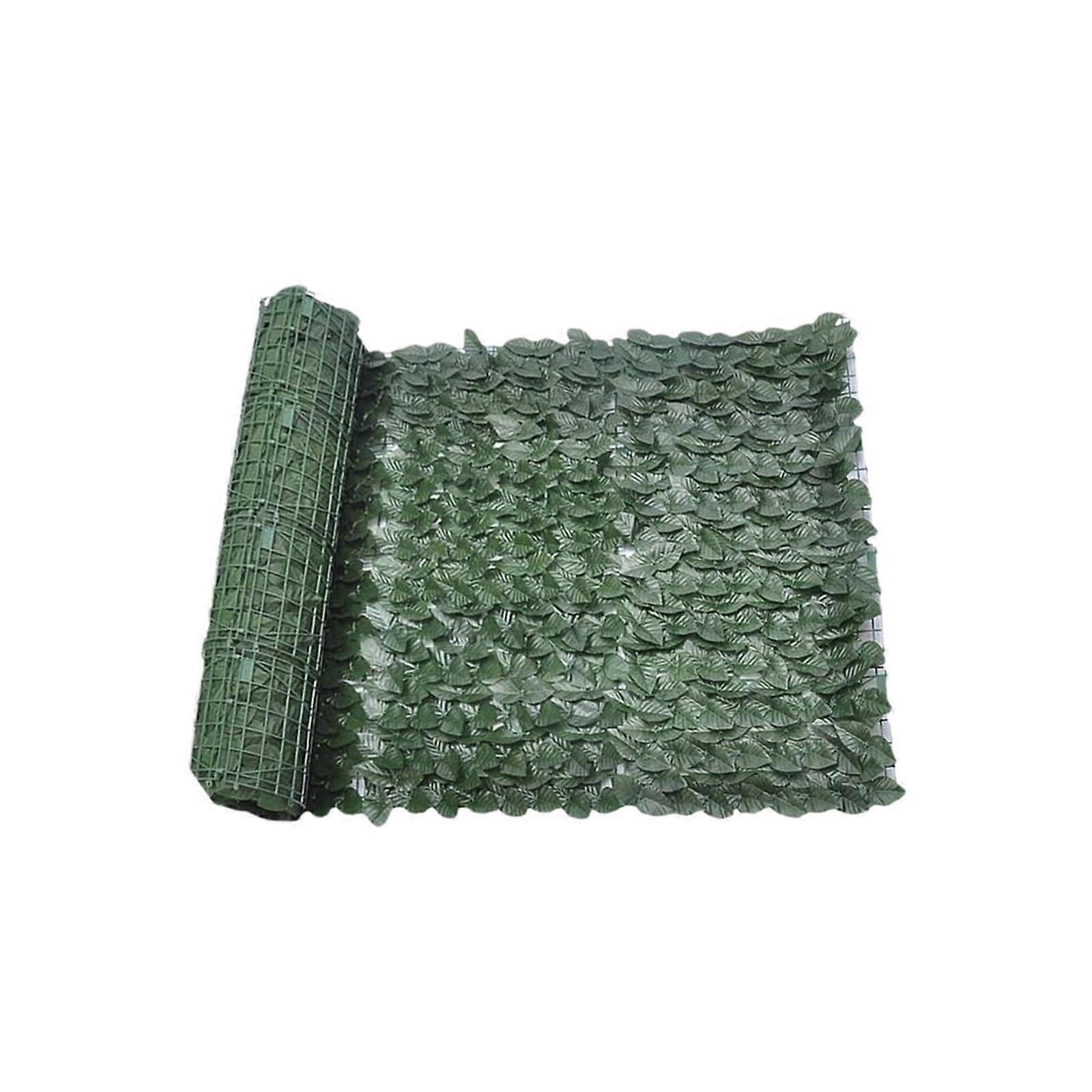 Artificial Hedge Ivy Fence Screen Roll, UV-Resistant Privacy Wall for Garden, Balcony, Trellis Decor - Type 2