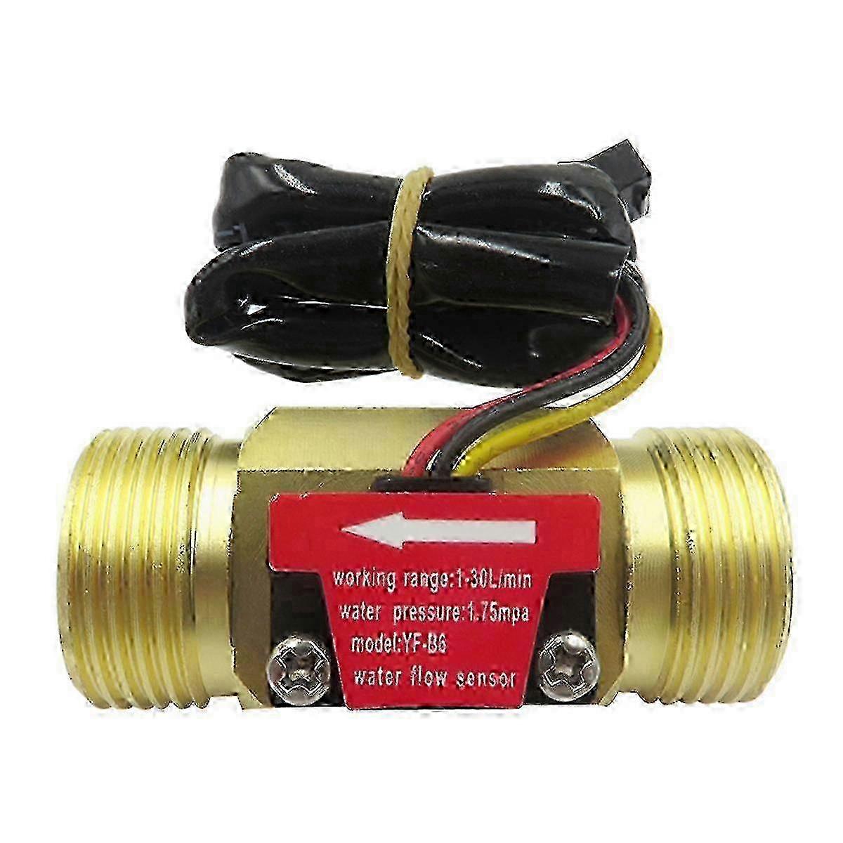 New Models -b6 Dn20 G3/4inch Water Flow Sensor Switch Dc5-18v 1-30l/min Flow Meter For Liquid Circulation