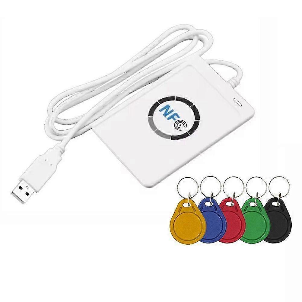 ACR122U RFID IC Smart Card Reader Duplicator+5XUID Keychain Writer Copier Writable Clone 13.56Mhz I