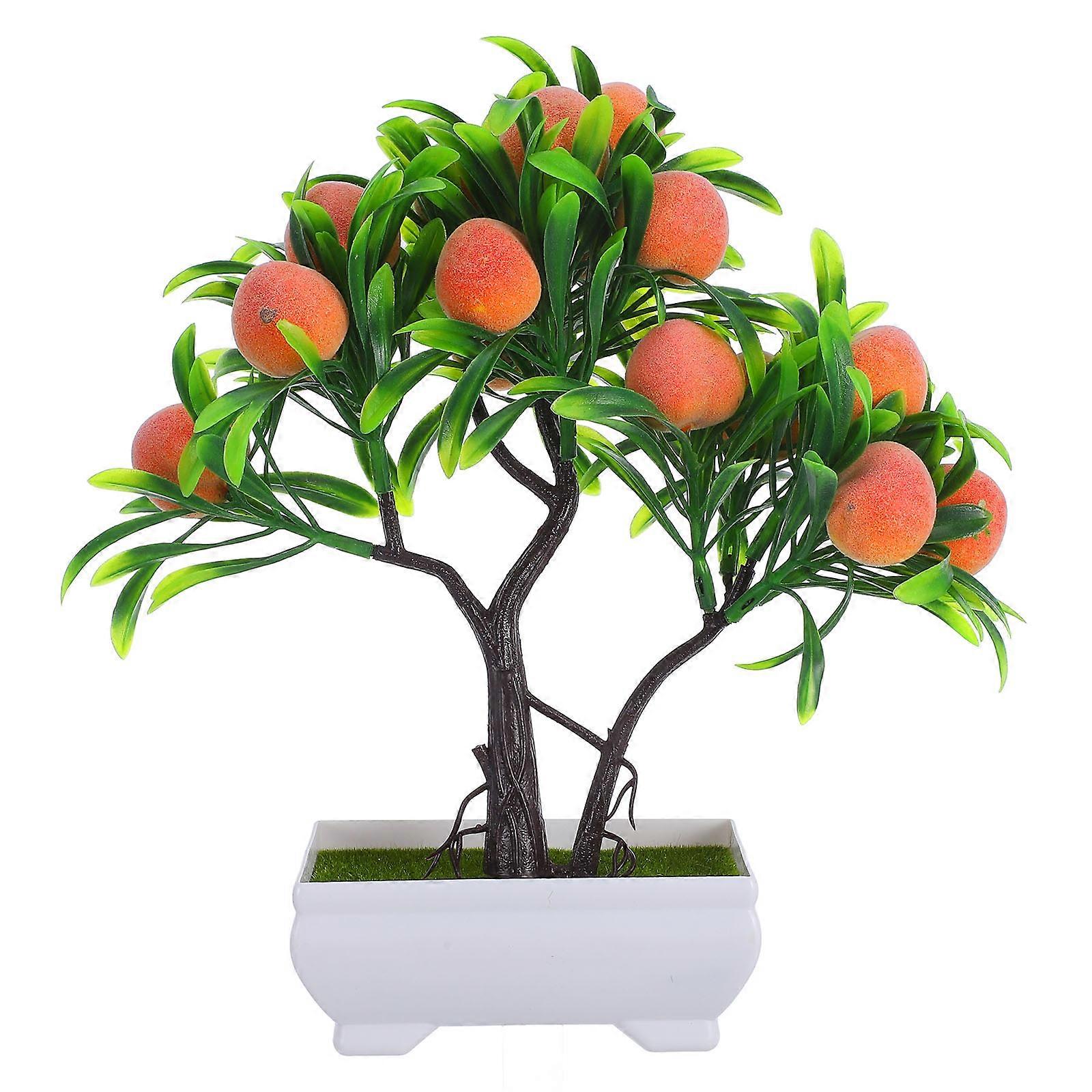 Decorative仿真Bonsai Peach Tree, Enhance Your Environment