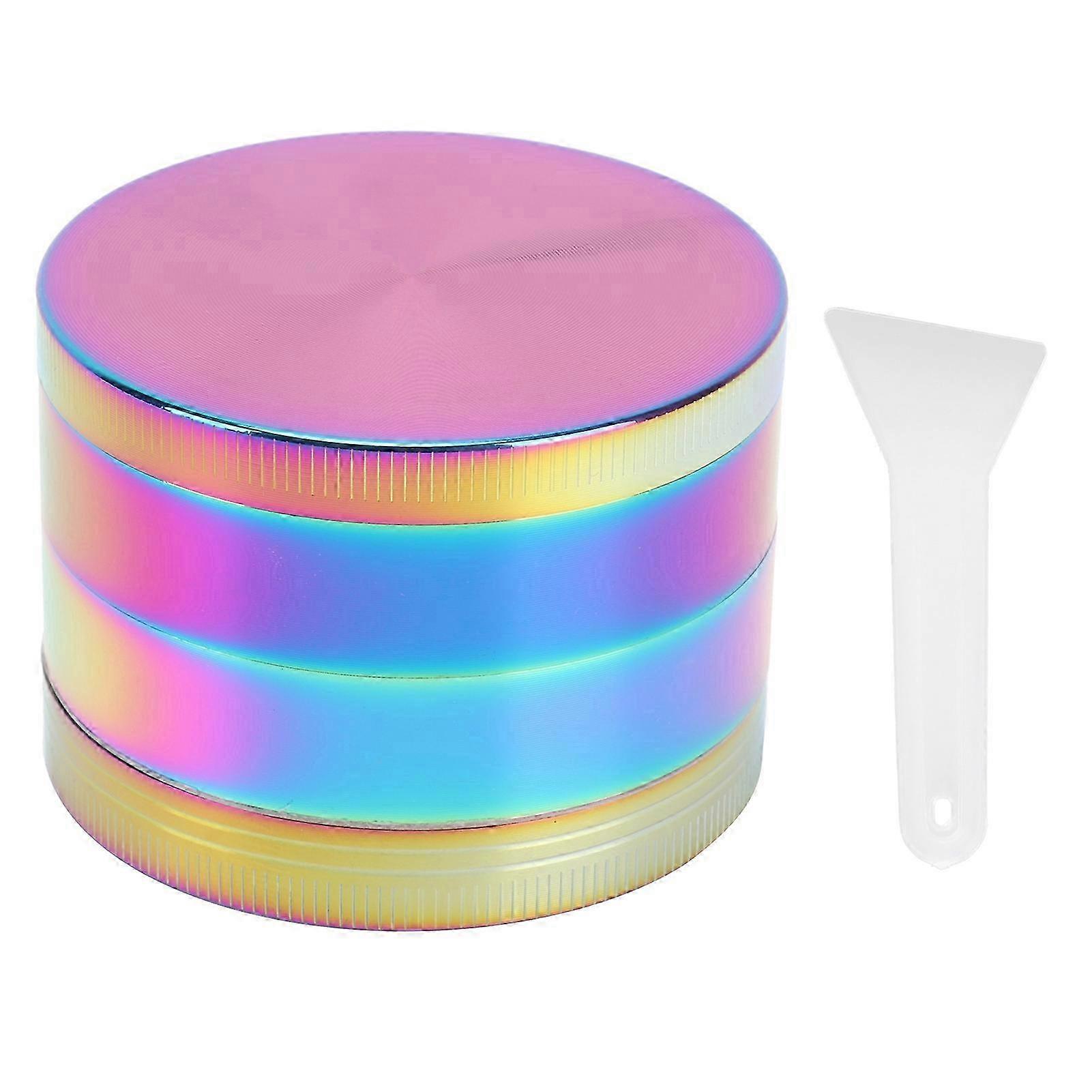 4 Layer Zinc Alloy Manual Smoke Grinder Colorful Crushing Tool