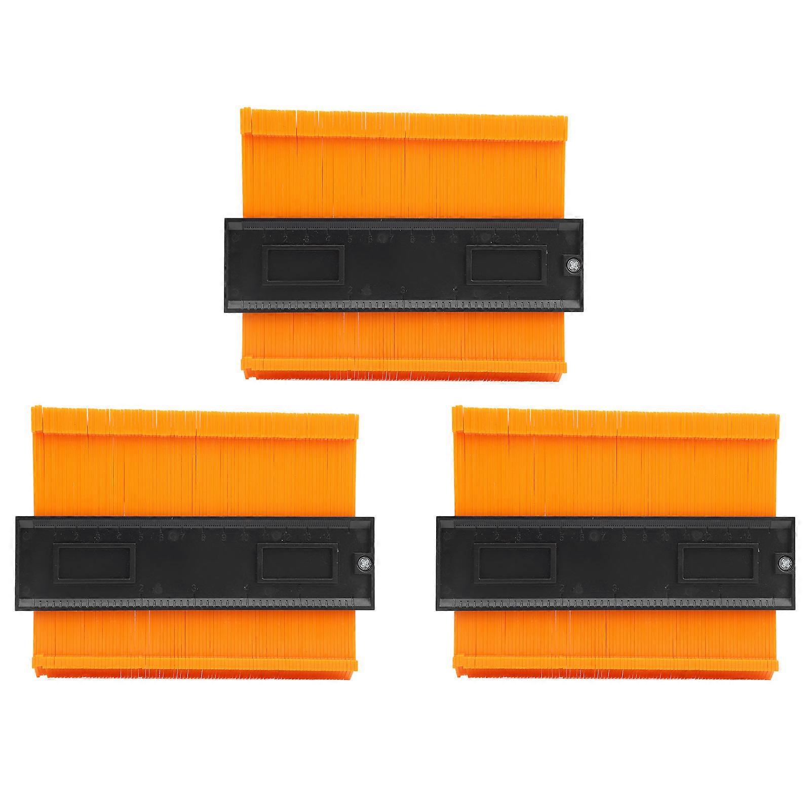 3Pcs Multifunctional Industrial Supplies - ABS Contour Gauge Duplicator Irregular Shape Ruler
