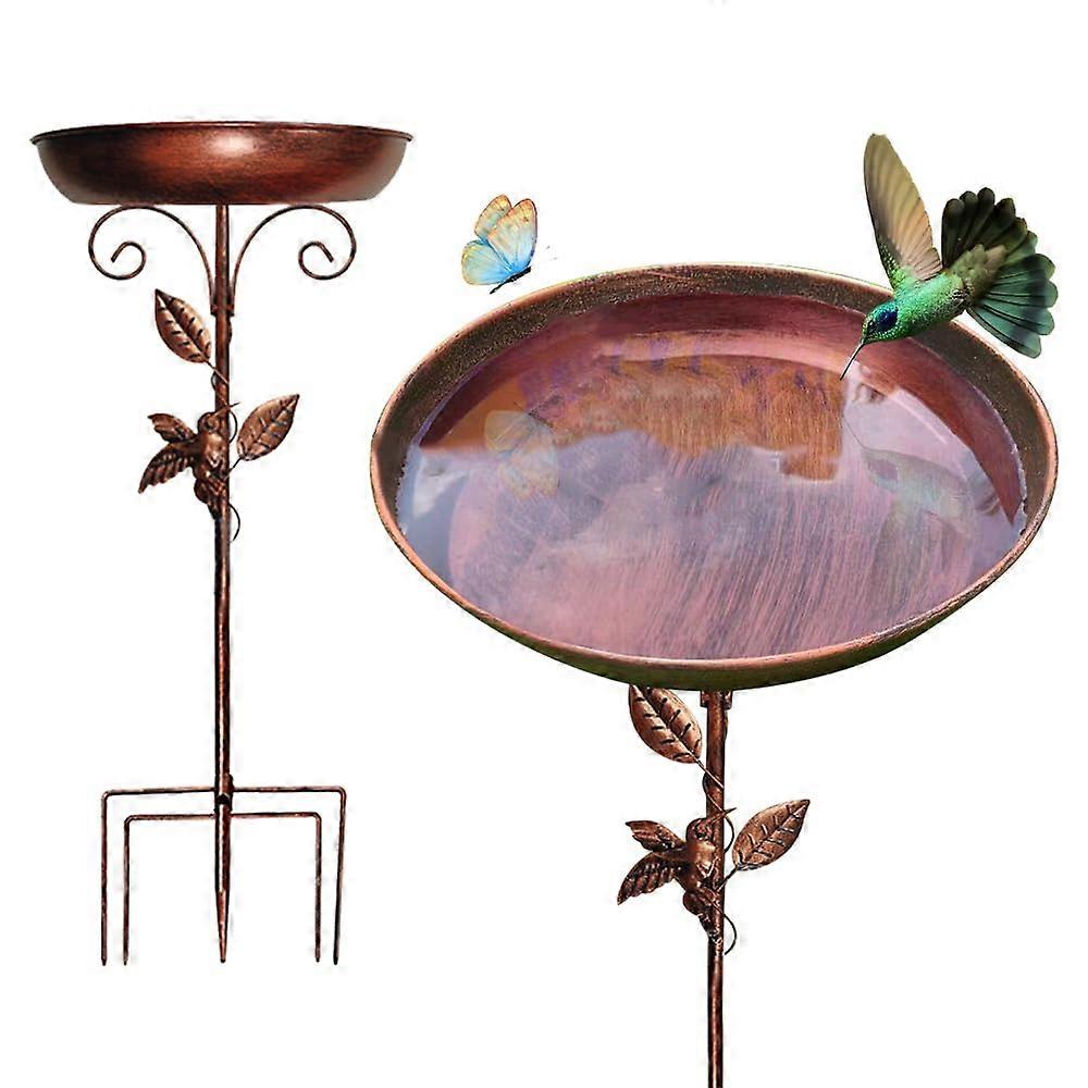 Bird Bath, Standing, Feeding Bowl, Water Point for Wild Birds, FrostProof