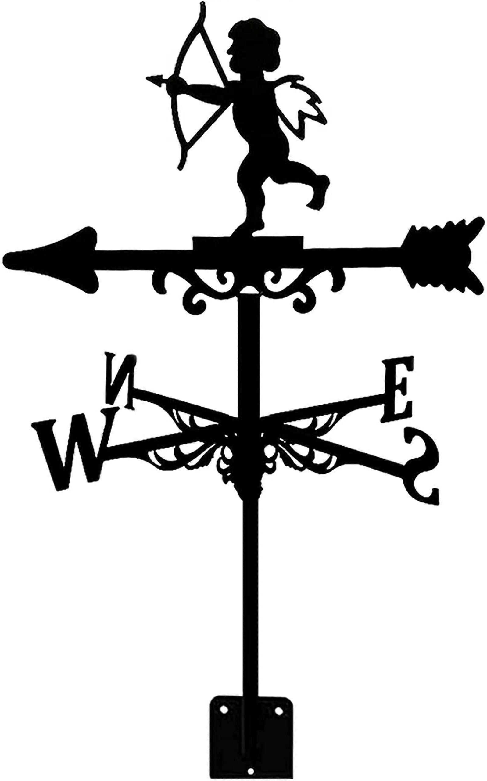 Weather Vane Stainless Steel For Garden Retro Wind Direction Indicator Garden Stake Weathercock For Yard Sheds