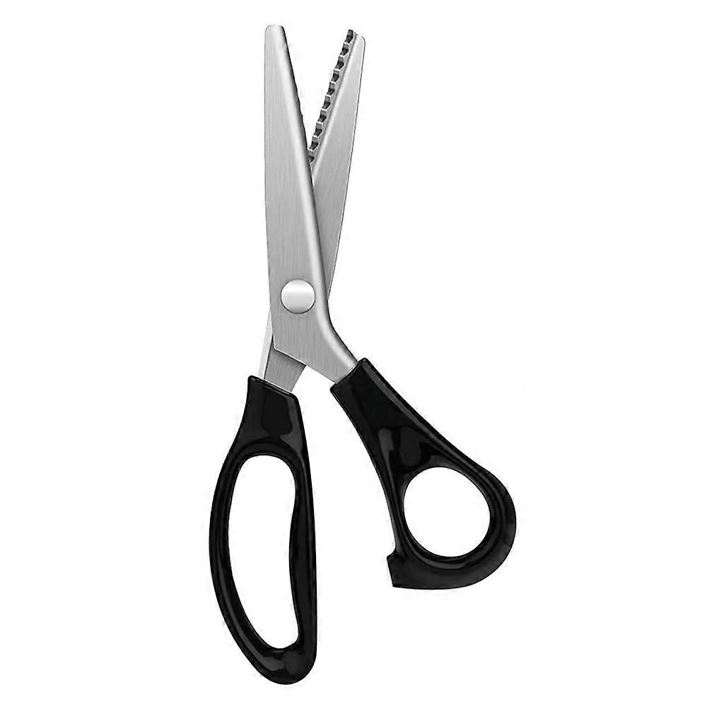 Ψαλίδι Pinking, Dressmaking, Ύφασμα, 23.5cm, Zigzag Ανοξείδωτο Ατσάλι, Μαύρο, Αιχμηρό για Ύφασμα, Υφάσματα, Ράψιμο