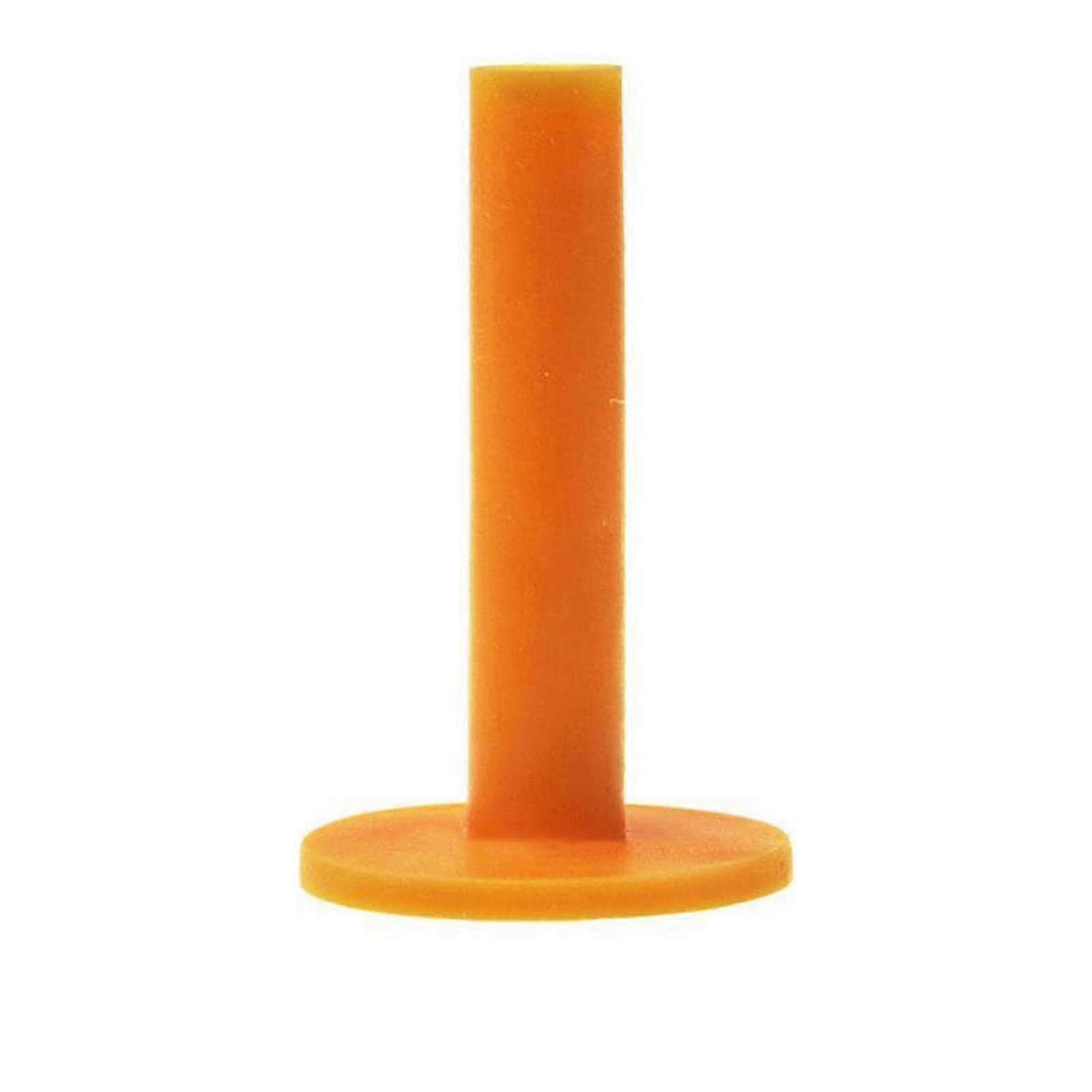 2025 2x5pcs Rubber Golf Tee Holder for Driving Range Practice, 85mm, Orange