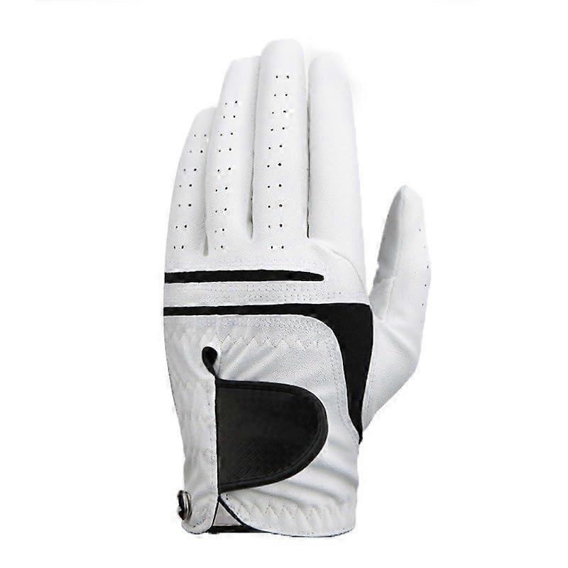 Golf Glove Breathable Left Hand For Men 1 Pc Superfine Cloth Size 23 Soft White