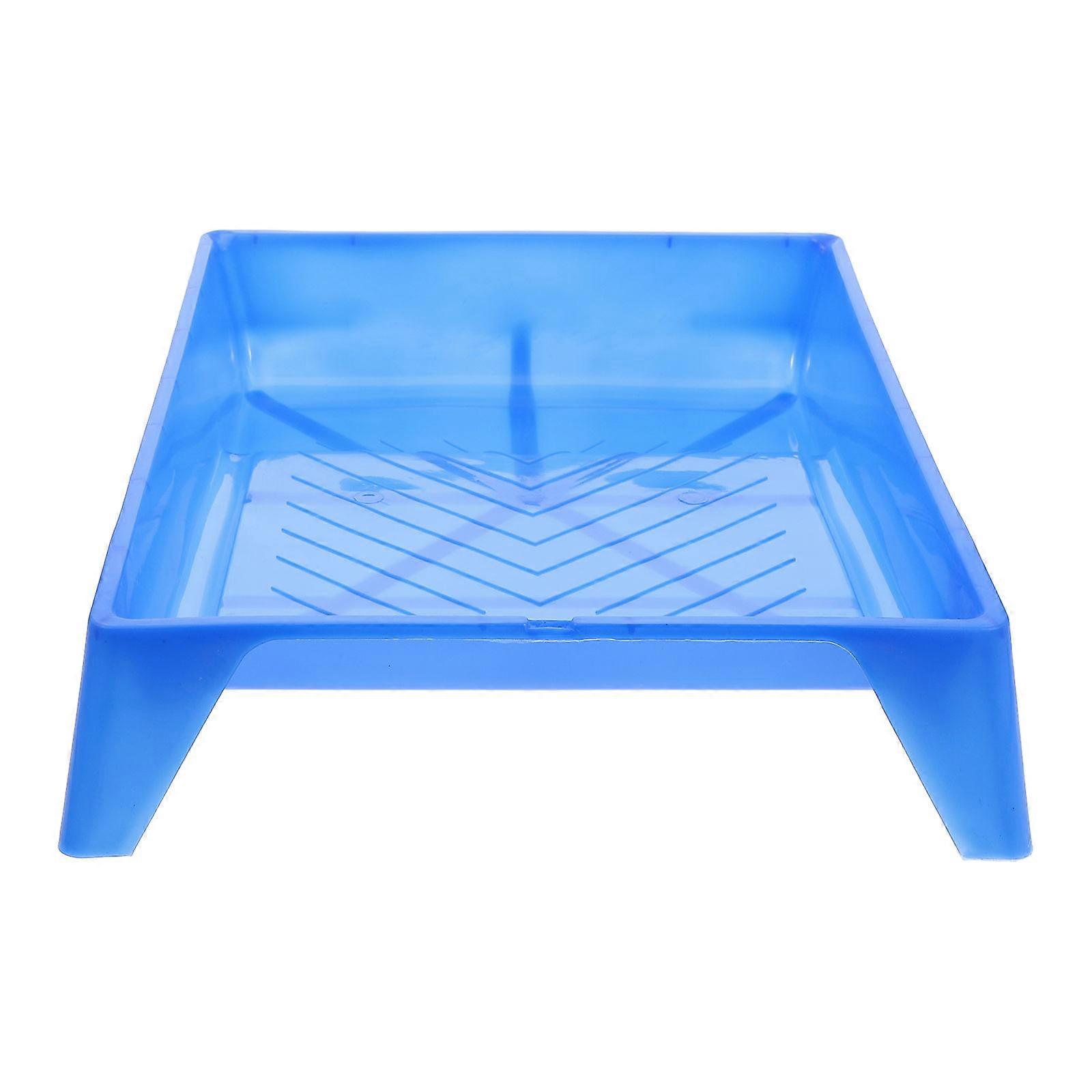 Durable Blue Rollers Tool Tray for Home – Convenient Paint Brush Storage Container for Organizing Painting Supplies, Space Saving & Easy to Clean