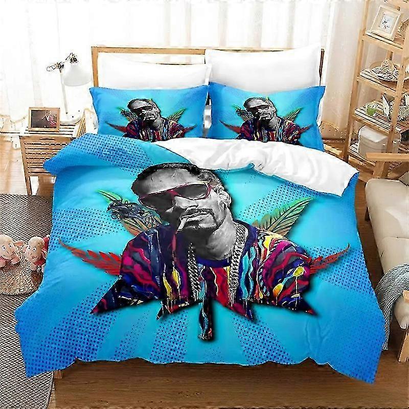 Conjunto de Cama de 3 Peças Adequado para um Rapper com Capa de Edredom, Edredom, Capa de Colcha e Fronha - Ideal para Meninos e Meninas (1 Capa de Edredom