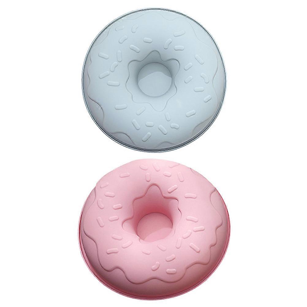 Silicone Donut Molds   2pcs Food Safe Baking Tools for Cakes Donuts Easy to Clean for Parties
