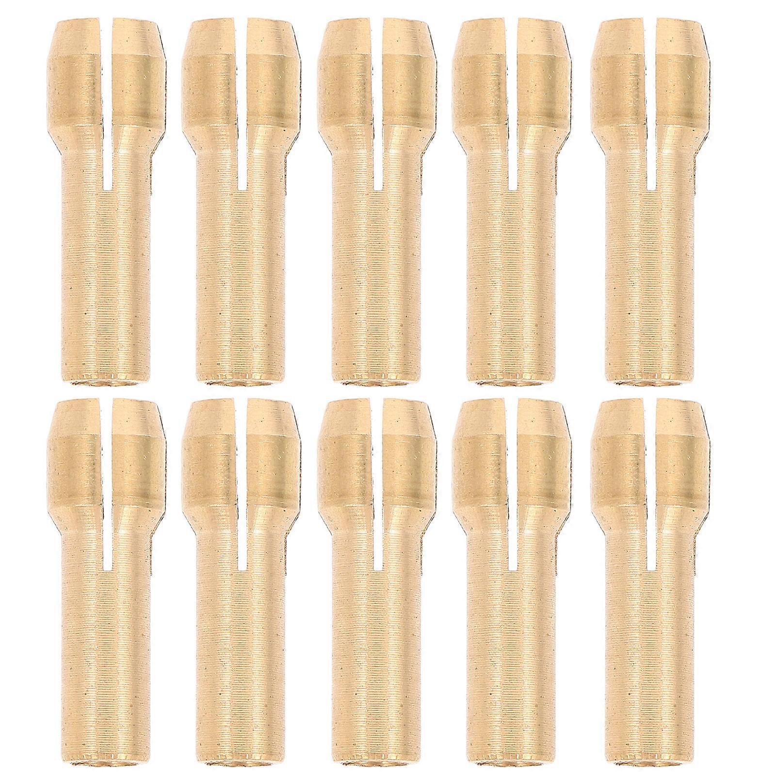 Collet Rotary Tool Brass Collet Artists 0.5-4.3mm Shank Diameter DIY Projects 10Pcs