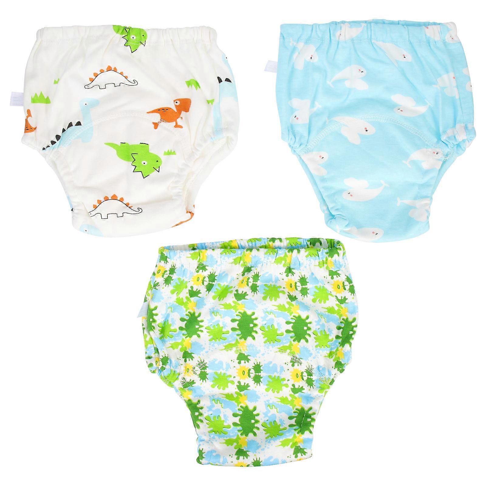 Reusable Nappies Newborn Baby Swim Pant Waterproof Leakage Prevention Assorted Color 3Pcs