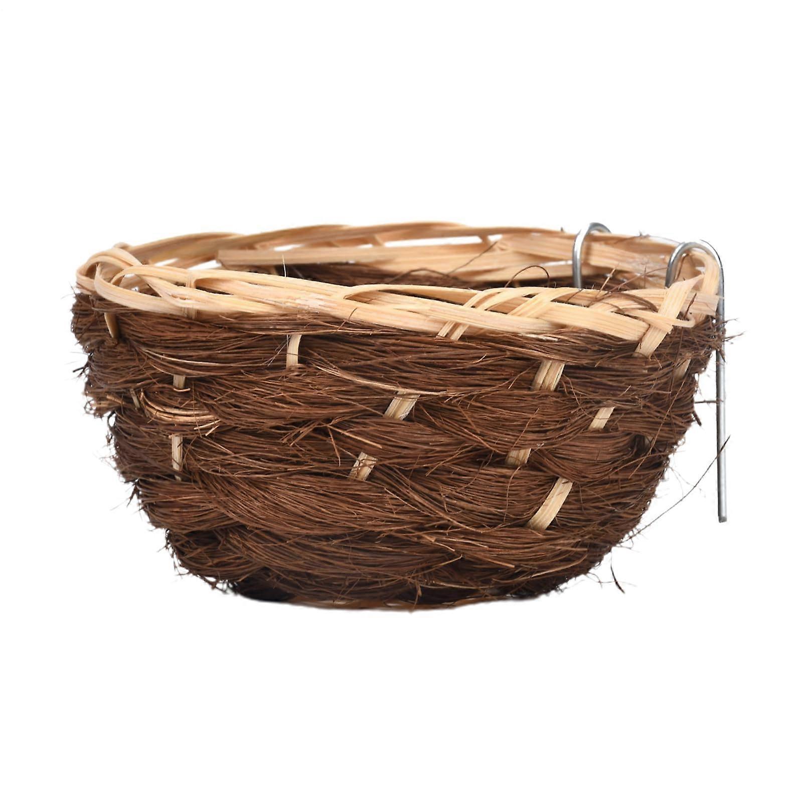 Vogelnest Kolibrihaus Vogelnistkästen Small birds rest and breed, handcrafted grass with metal hooks