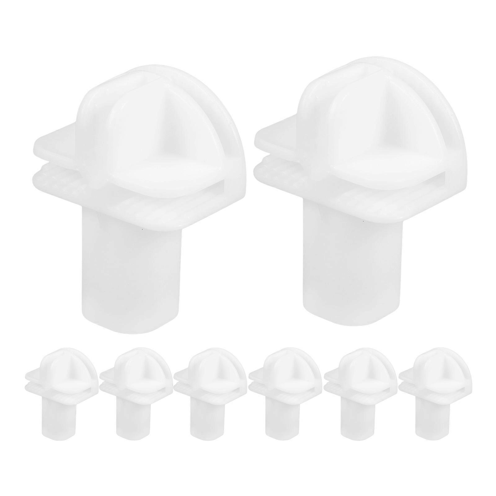 Wire Shelving Clips Plastic Connectors For Cube Storage Home Modular Wardrobes White 5.20X3.80X2.50CM 8Pcs