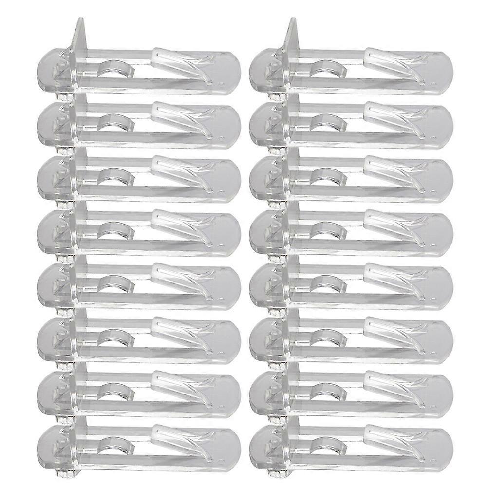 30pcs Transparent Plastic Shelf Clips & Support Pegs for Kitchen Cabinets, Bookcases & Furniture – Easy Install Shelf Bracket Holders