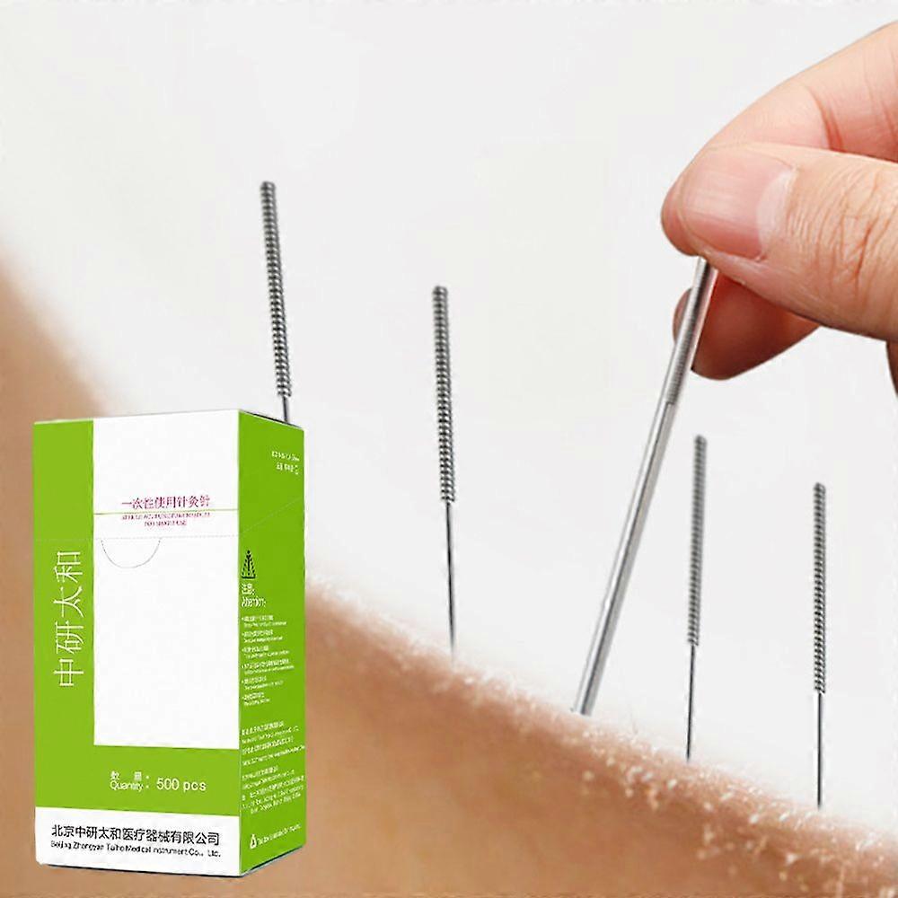 500pcs מחטי דיקור סטריליות חד פעמיות קל לשימוש מחטי דיקור מוצר טיפול בריא