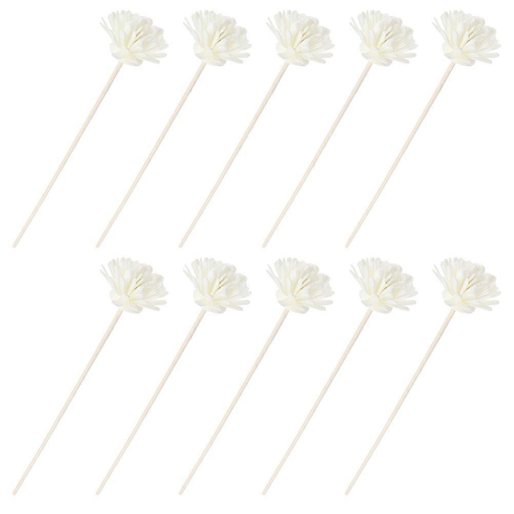 Diffuser Sticks Refill Simulated Flower Aroma Sticks Diffuser Accessories Wooden 8.3X2.0X2.0in Aromatherapy 10Pcs