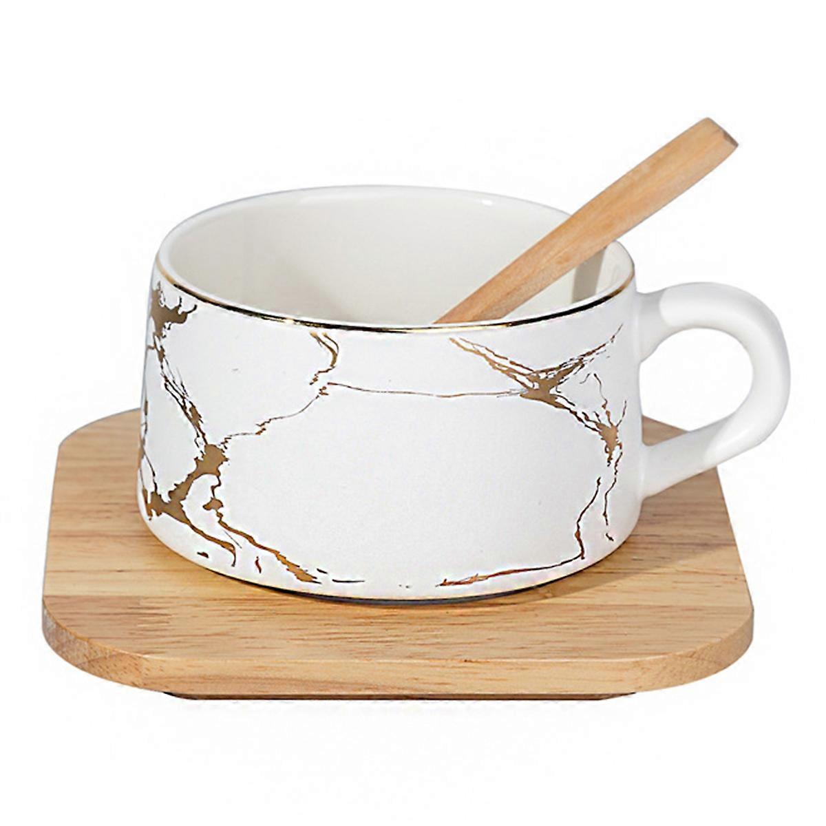 Porcelain Coffee Mugs Professional Ceramic Cups for Daily Use Round Shape 12.9X12.9CM Suitable for Hot and Cold Beverages 1Set