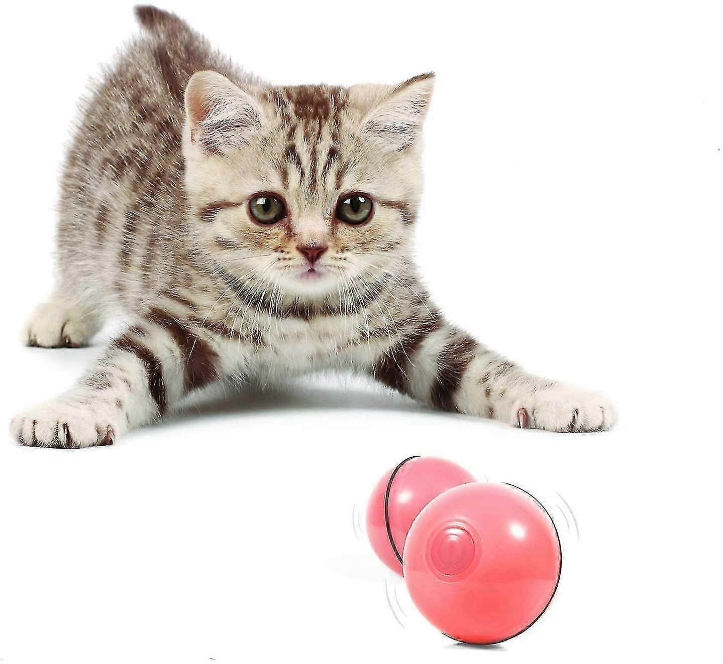 Smart Interactive Cat Toy - Newest Version 360 Degree Self Rotating Ball, USB Rechargeable Pet