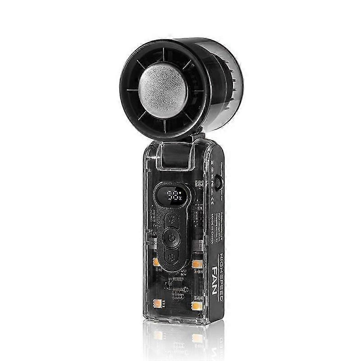 IceRush Turbo Handheld Fan with Instant Cooling Plate & LED Light