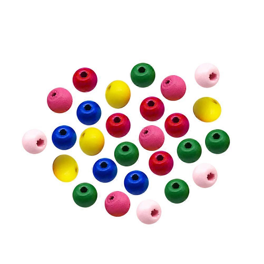 Here's a refined and engaging product description based on your input:
**120pcs Mixed Colorful Round Wooden Beads – Perfect for DIY Jewelry