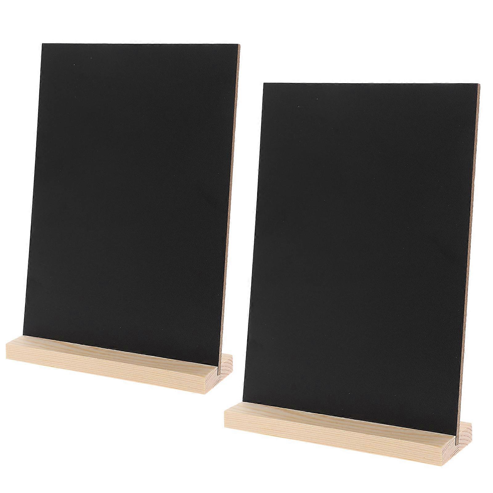 Chalkboard Easel Erasable Chalkboards Hotel Decor Office Use 8.3X6.0X1.8in 2 Sets