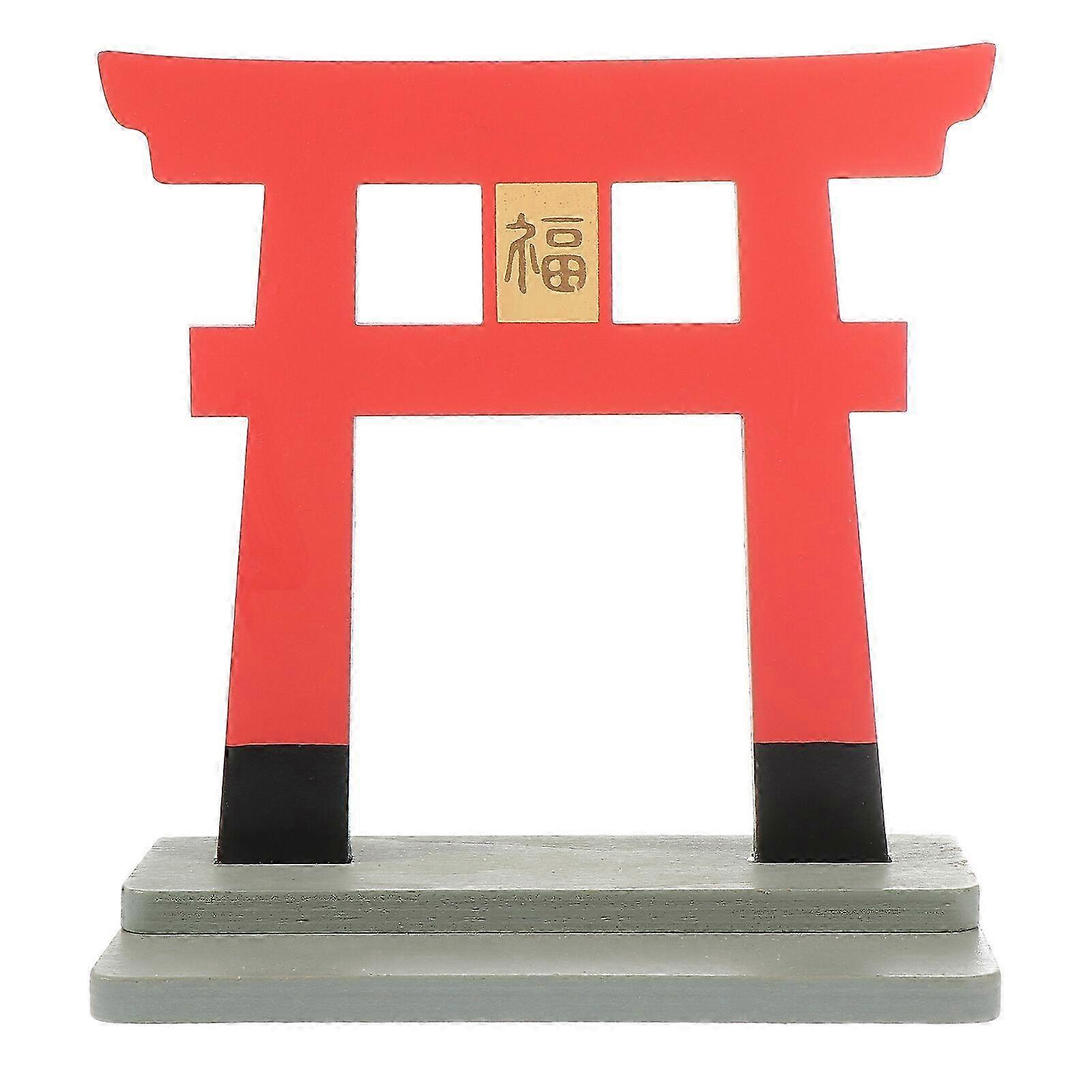 1Pc Unique Traditional Architectural Door Adornment Mini House Ornament Suitable for a Chinese Style Theme