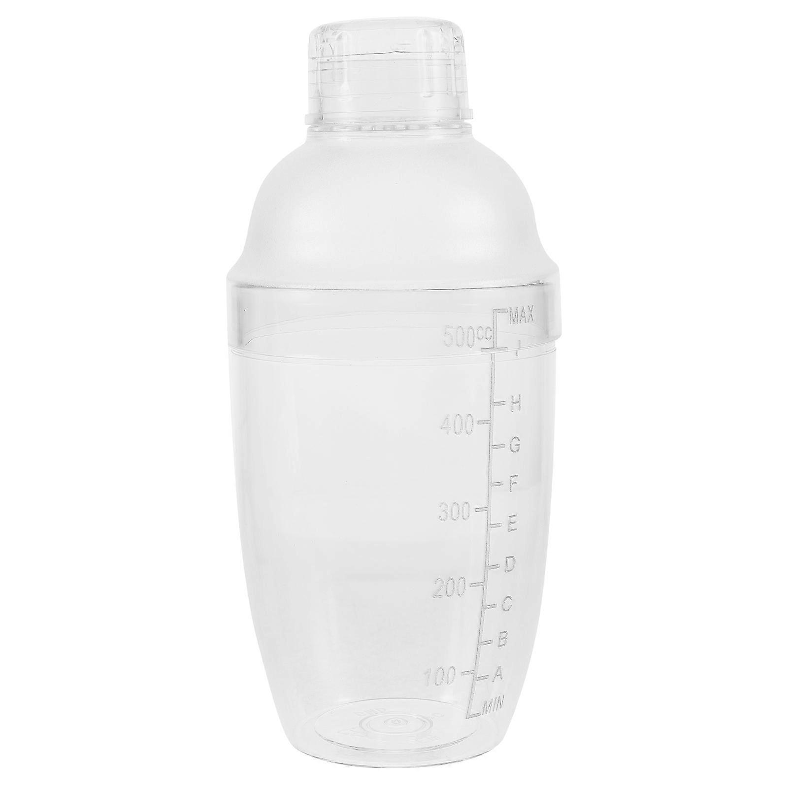 Shaker Cups Clear Cocktail Shaker Transparent 530ml Ergonomic Users 1Pcs