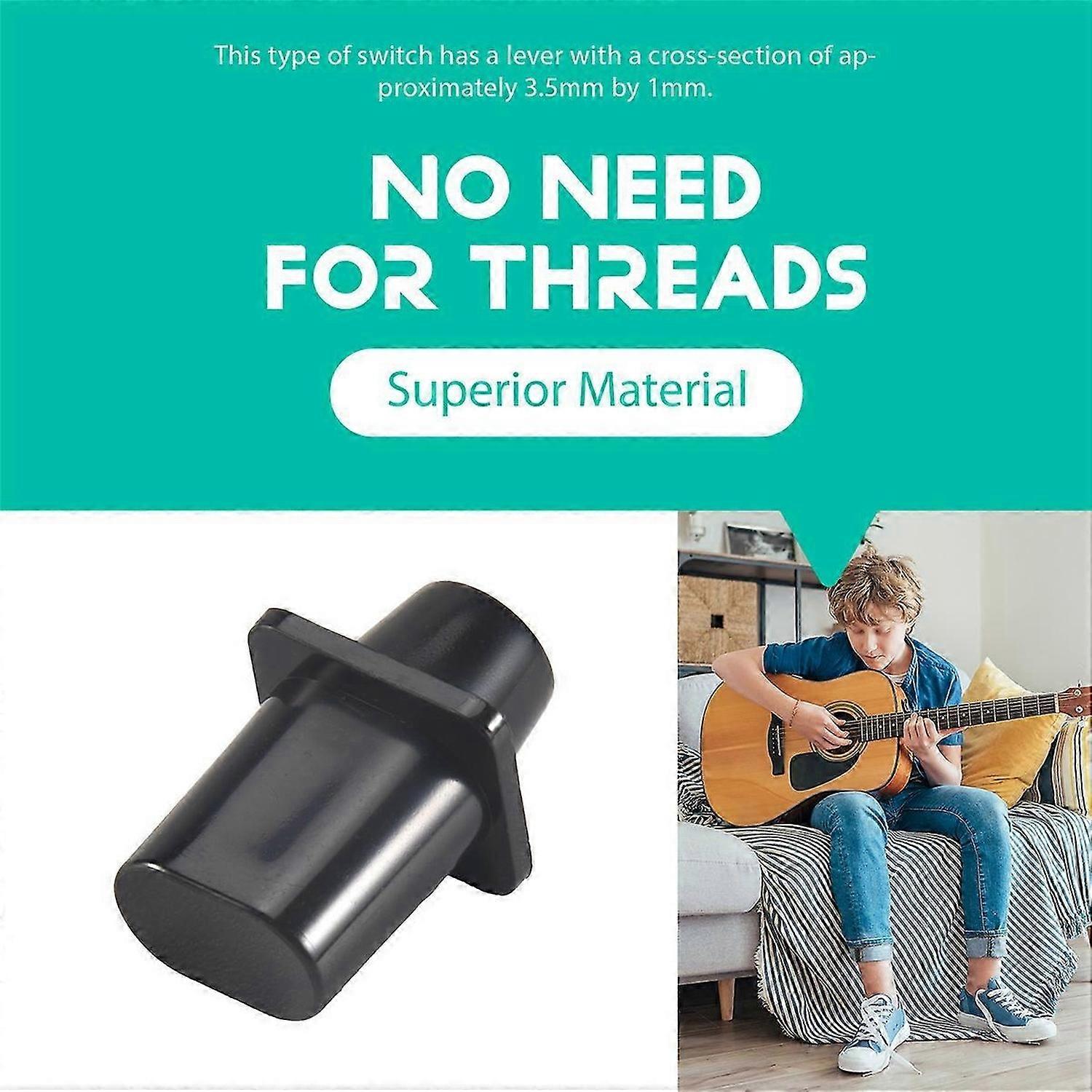 Tele Switch Cap Tip For Top-Hat Switch Tip Black For Tele Guitar Parts Pack Of 5