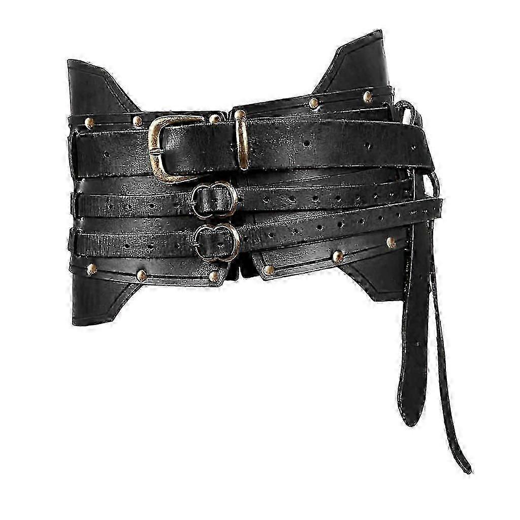 Középkori deréköv középkori öv derékpánt felnőttek cosplay steampunk larp jelmez PU bőr páncélöv lovag fűző öv