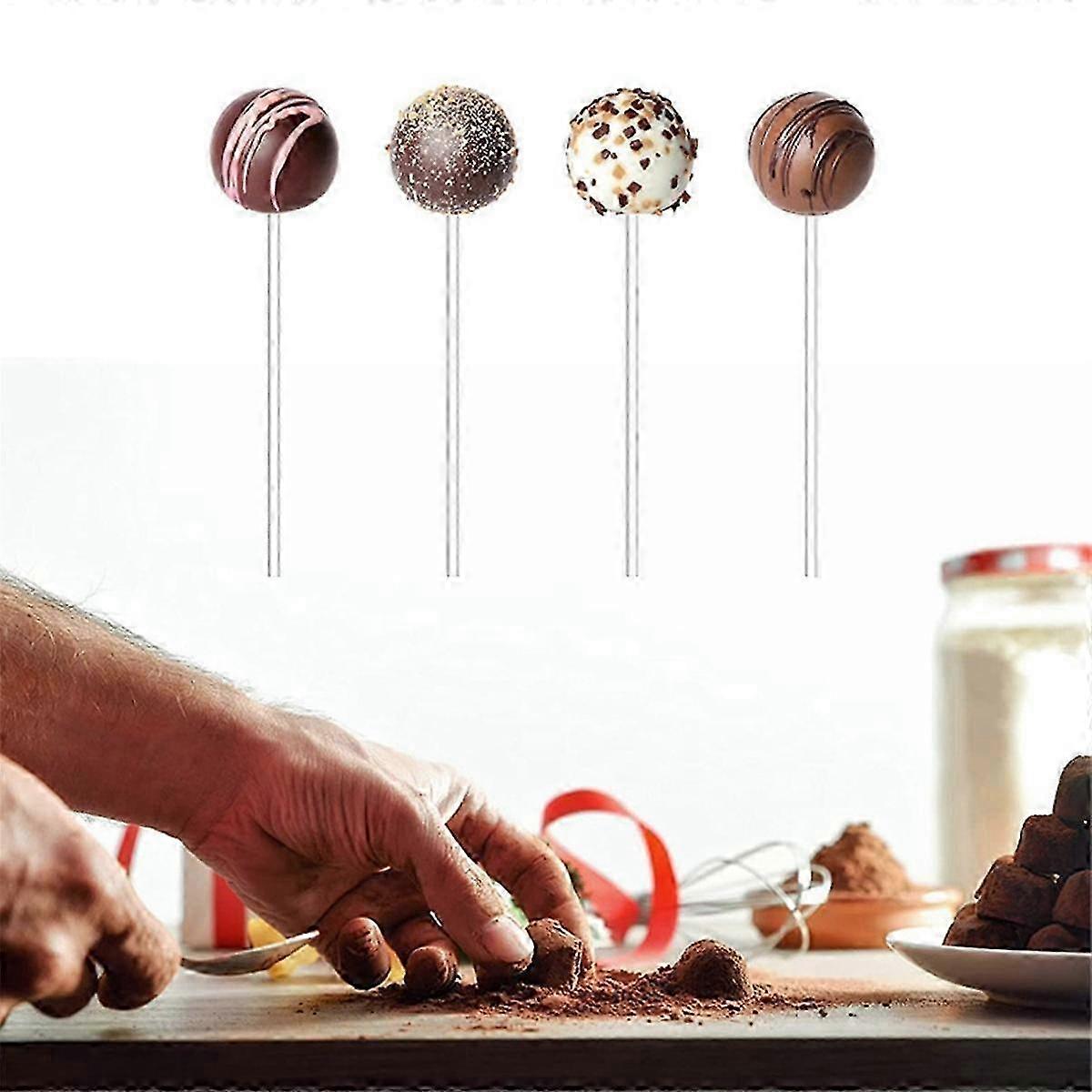 Reusable Acrylic Sticks for Lollipops, Desserts, Chocolates, Cupcakes & Cake Decorations