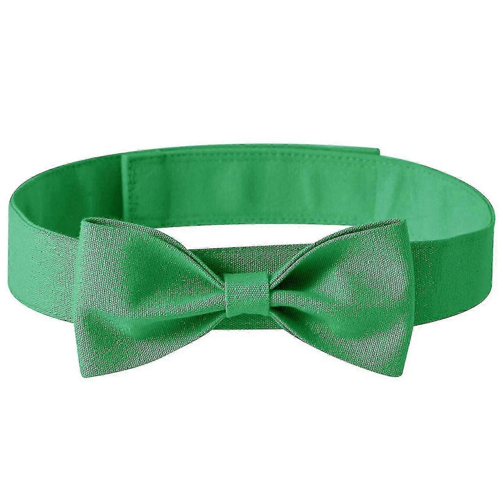 Solid Color Adjustable Dog Neck Tie Bow Collar Pet Accessories for Wedding Party