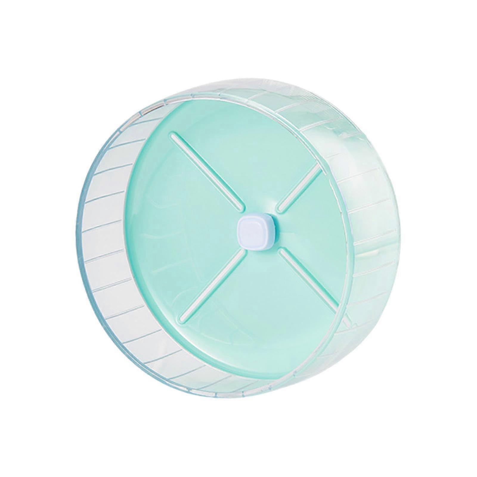 Hamster Wheel 26 cm Diameter, Quiet Rotating Exercise Ball for Hedgehogs, Mice, Rats, and Squirrels, Green